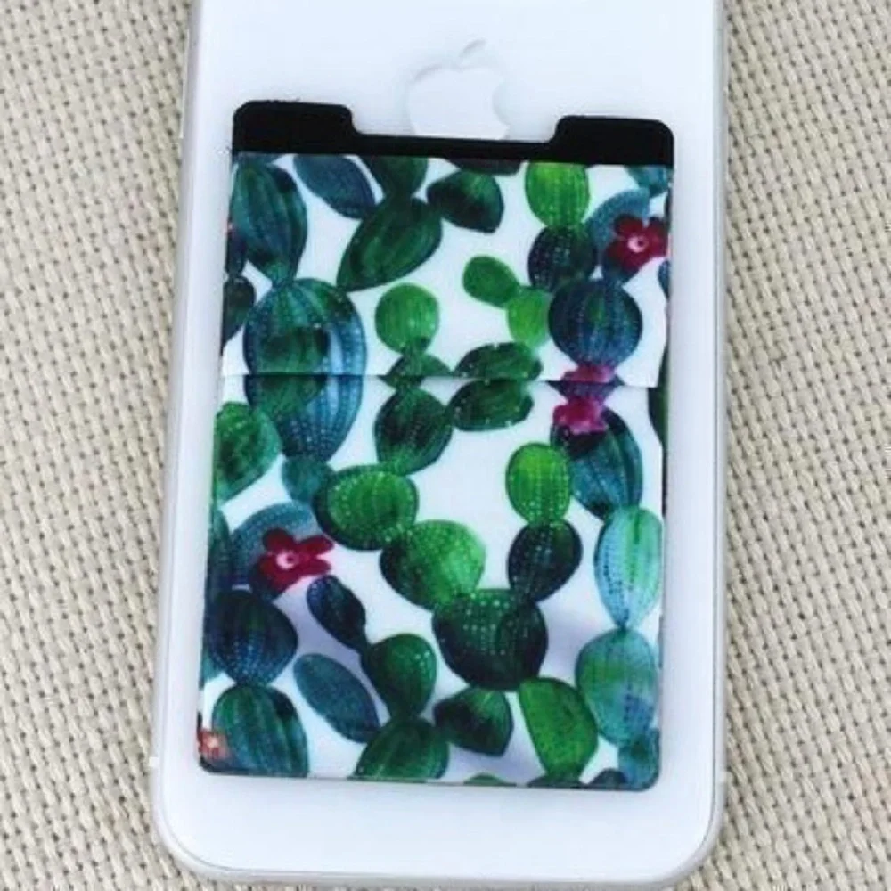 Cactus Print Phone Pocket